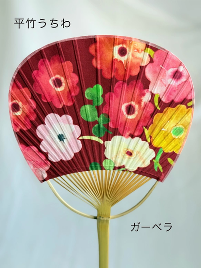 雙面布裱平面竹扇