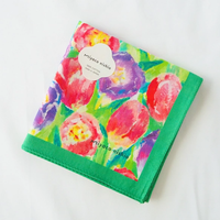 亦可用作絲巾的水彩手帕「pastel tulip」