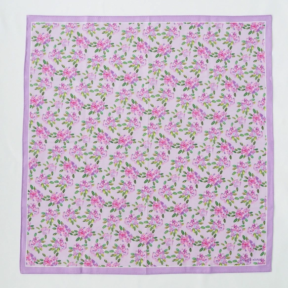 水彩畫手帕「Daphne」，亦可作絲巾使用