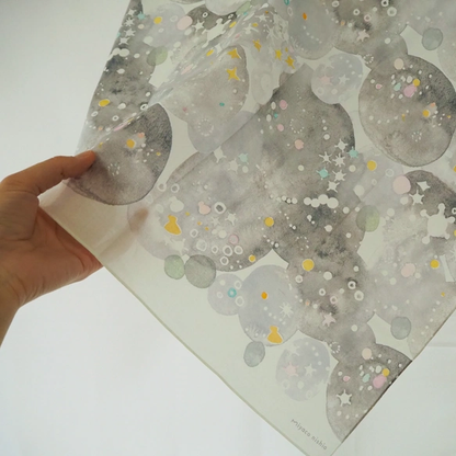 可作絲巾的水彩手帕「星砂」