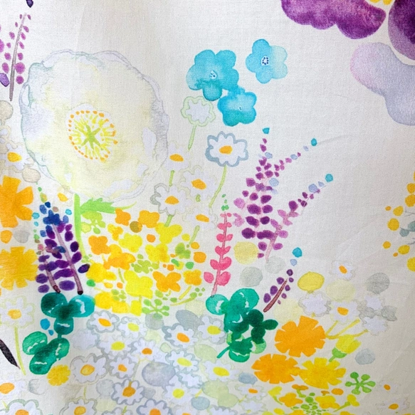 可當作絲巾的水彩畫手帕「等待春天」