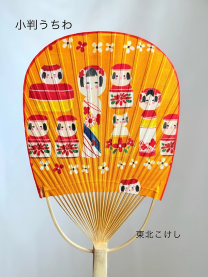 雙面布面小判團扇
