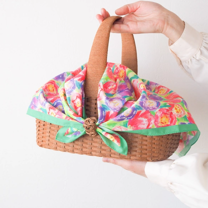 亦可用作絲巾的水彩手帕「pastel tulip」